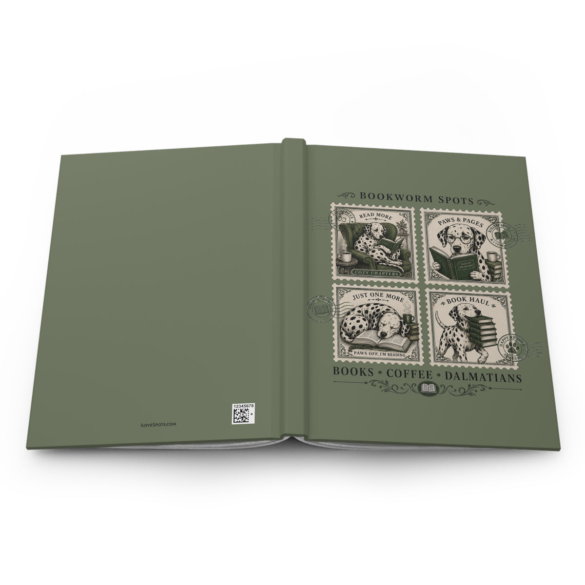 Bookworm Spots - Hardcover Journal - Moos