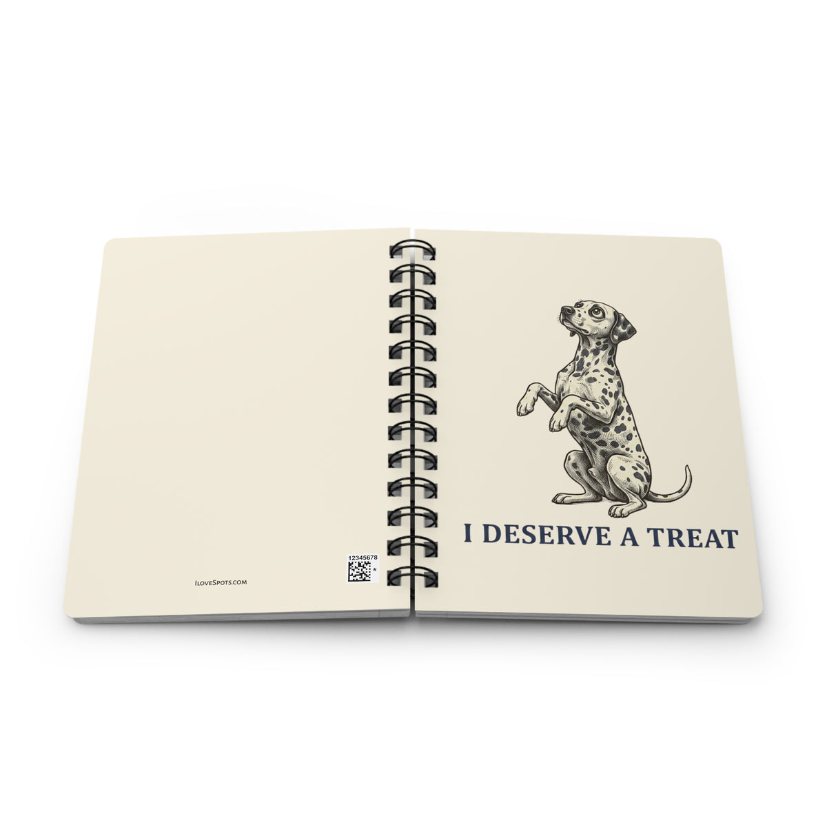 I Deserve A Treat - Spiral Journal - Ivory