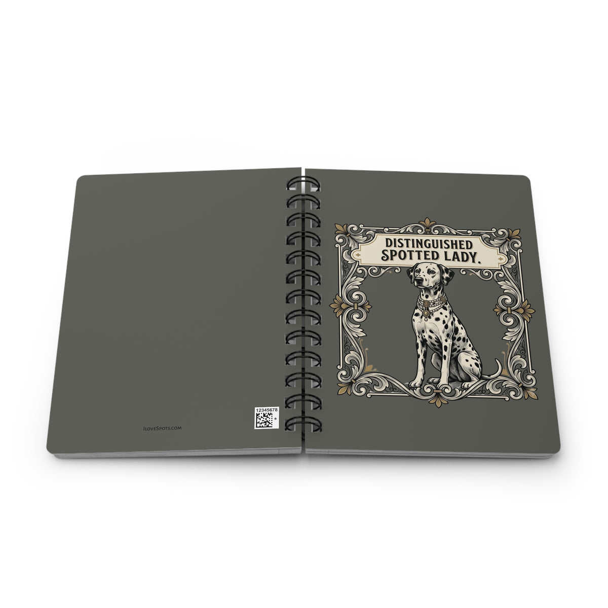 Distinguished Spotted Lady - Spiral Journal - Pepper