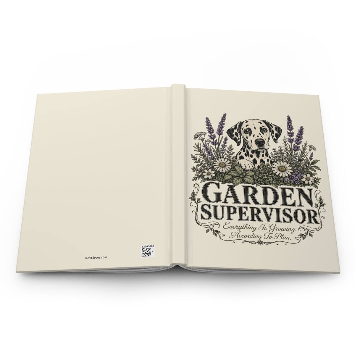 Garden Supervisor - Hardcover Journal - Ivory