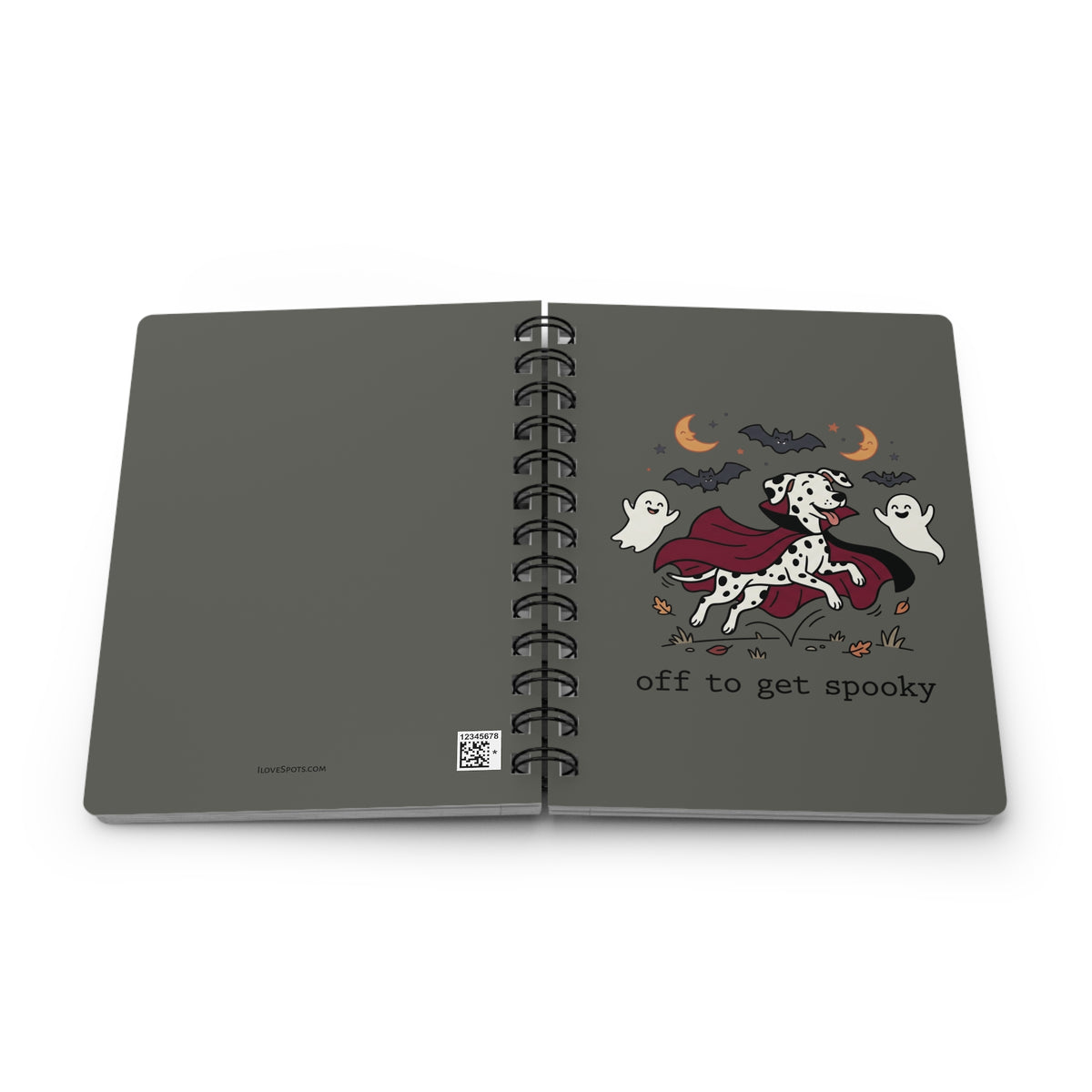 Off To Get Spooky - Spiral Journal - Pepper