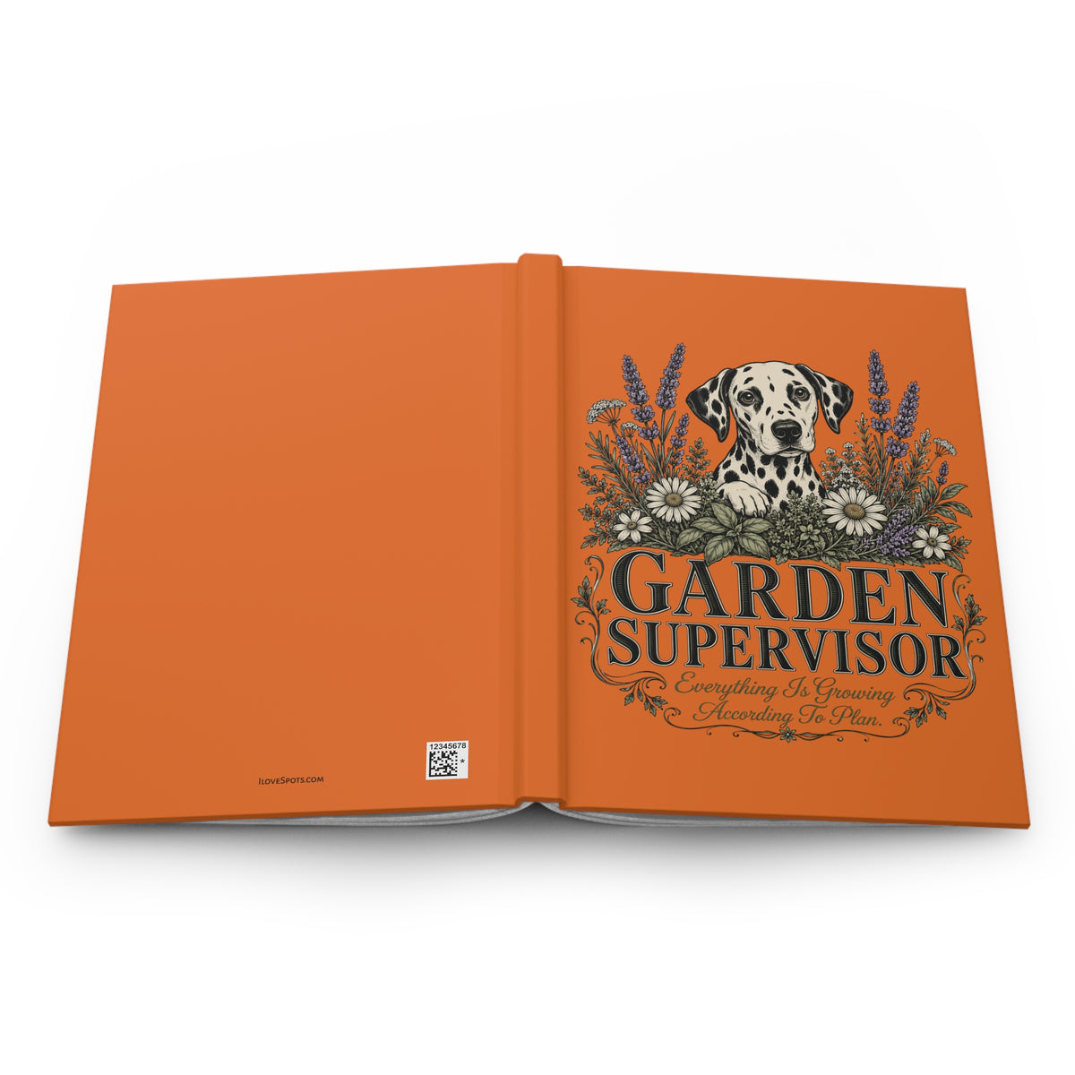 Garden Supervisor - Hardcover Journal -Orange