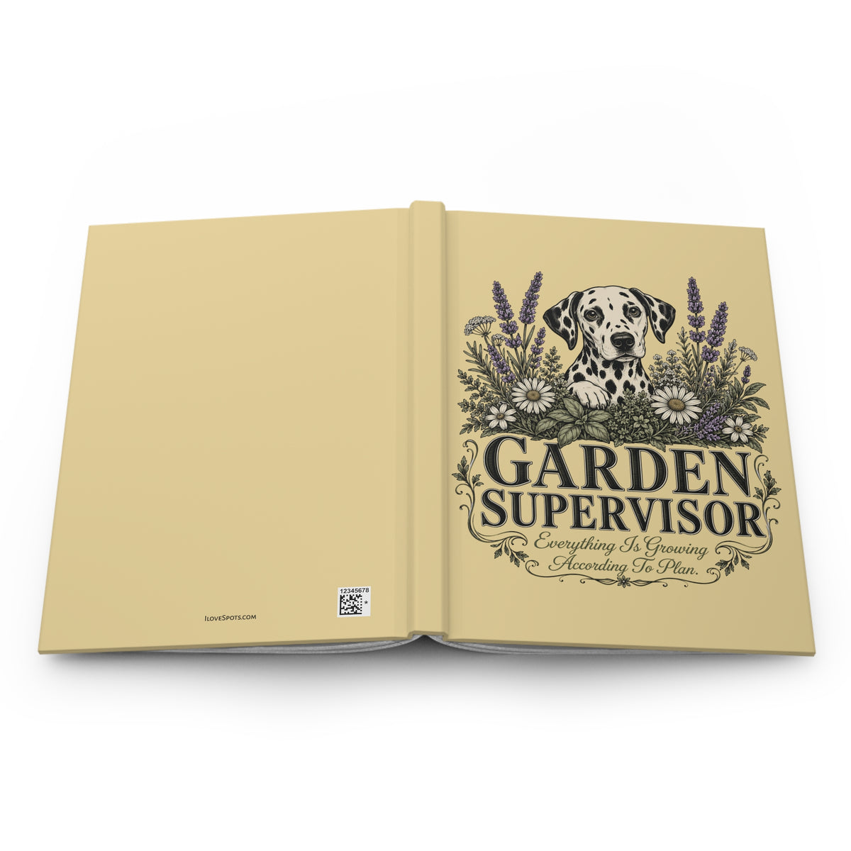 Garden Supervisor - Hardcover Journal - Butter