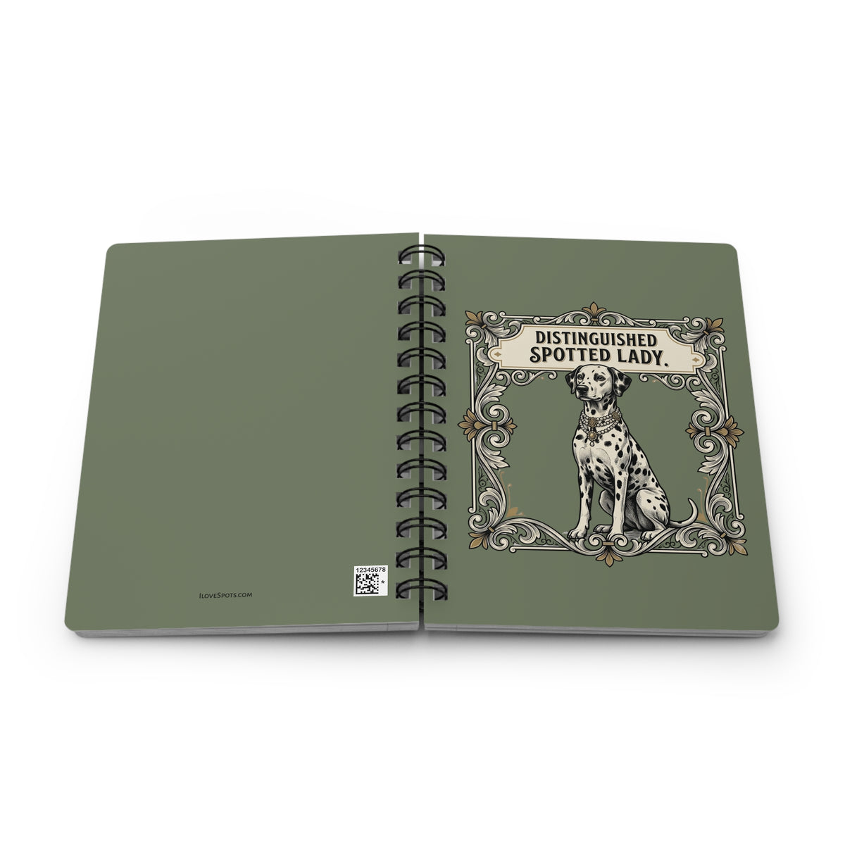 Distinguished Spotted Lady - Spiral Journal - Moos