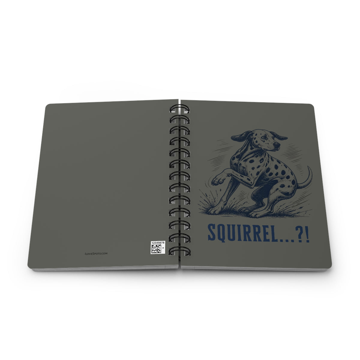 Squirrel Alarm - Spiral Journal - Pepper