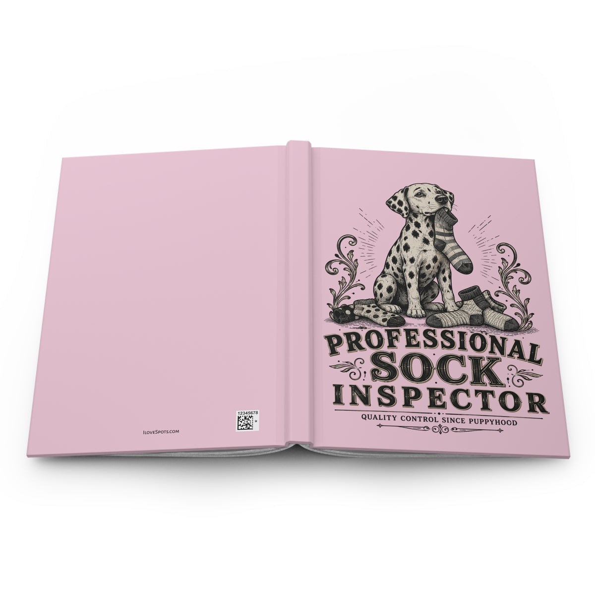 Professional Sock Inspector - Hardcover Journal - Blossom