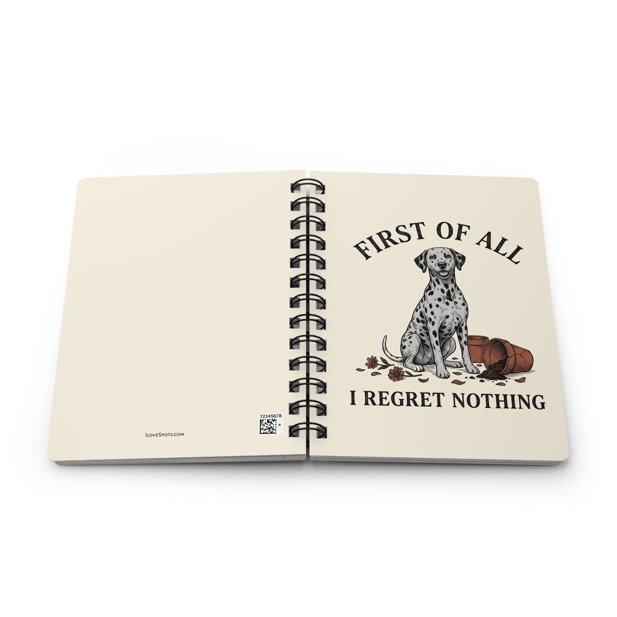 First of All I Regret Nothing - Spiral Journal - Ivory