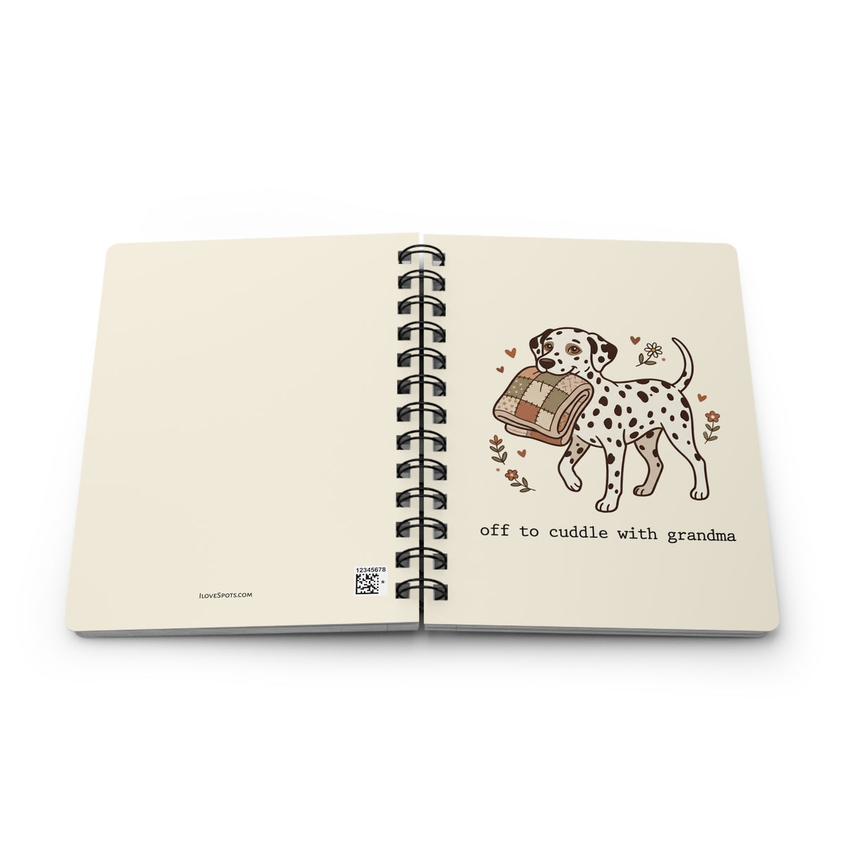 Off To Cuddle Grandma - Spiral Journal - Ivory