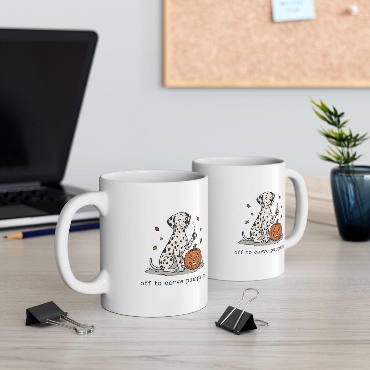 Off To Carve Pumpkins - Ceramic Mug 11oz