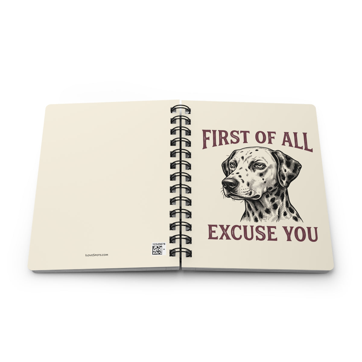 First of All Excuse You - Spiral Journal - Ivory