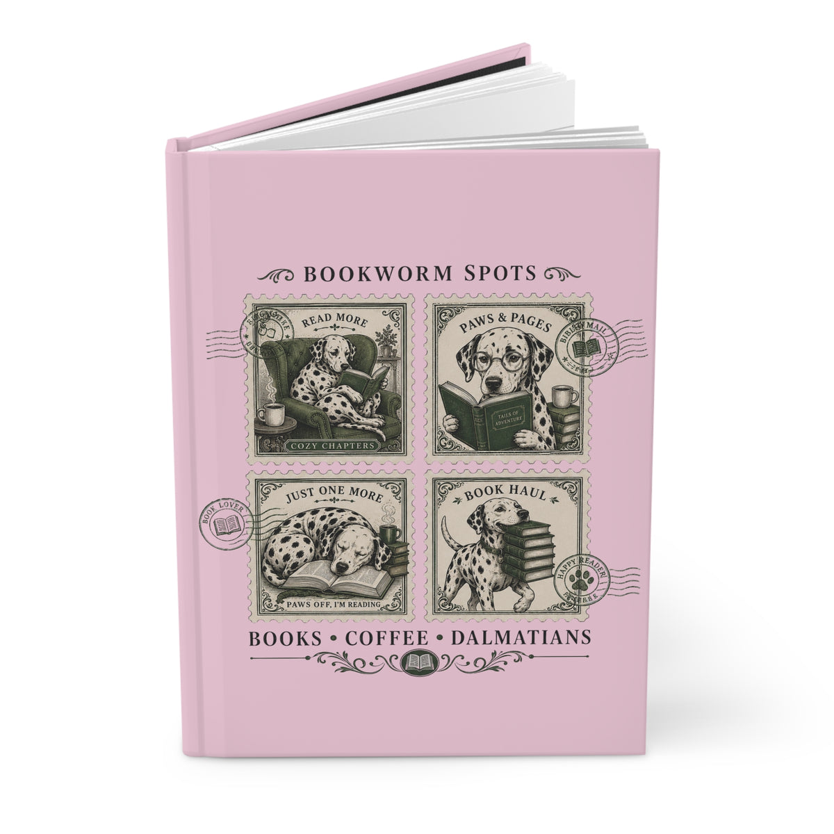 Bookworm Spots - Hardcover Journal - Blossom
