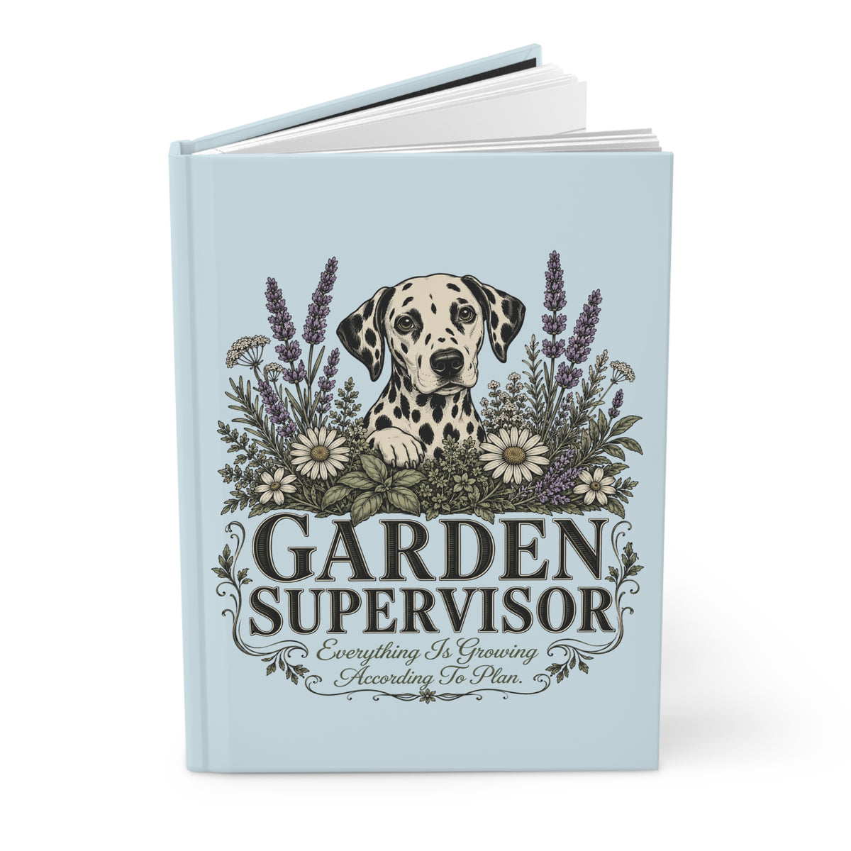 Garden Supervisor - Hardcover Journal - Chambray