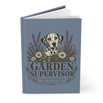 Garden Supervisor - Hardcover Journal -Blue Jean