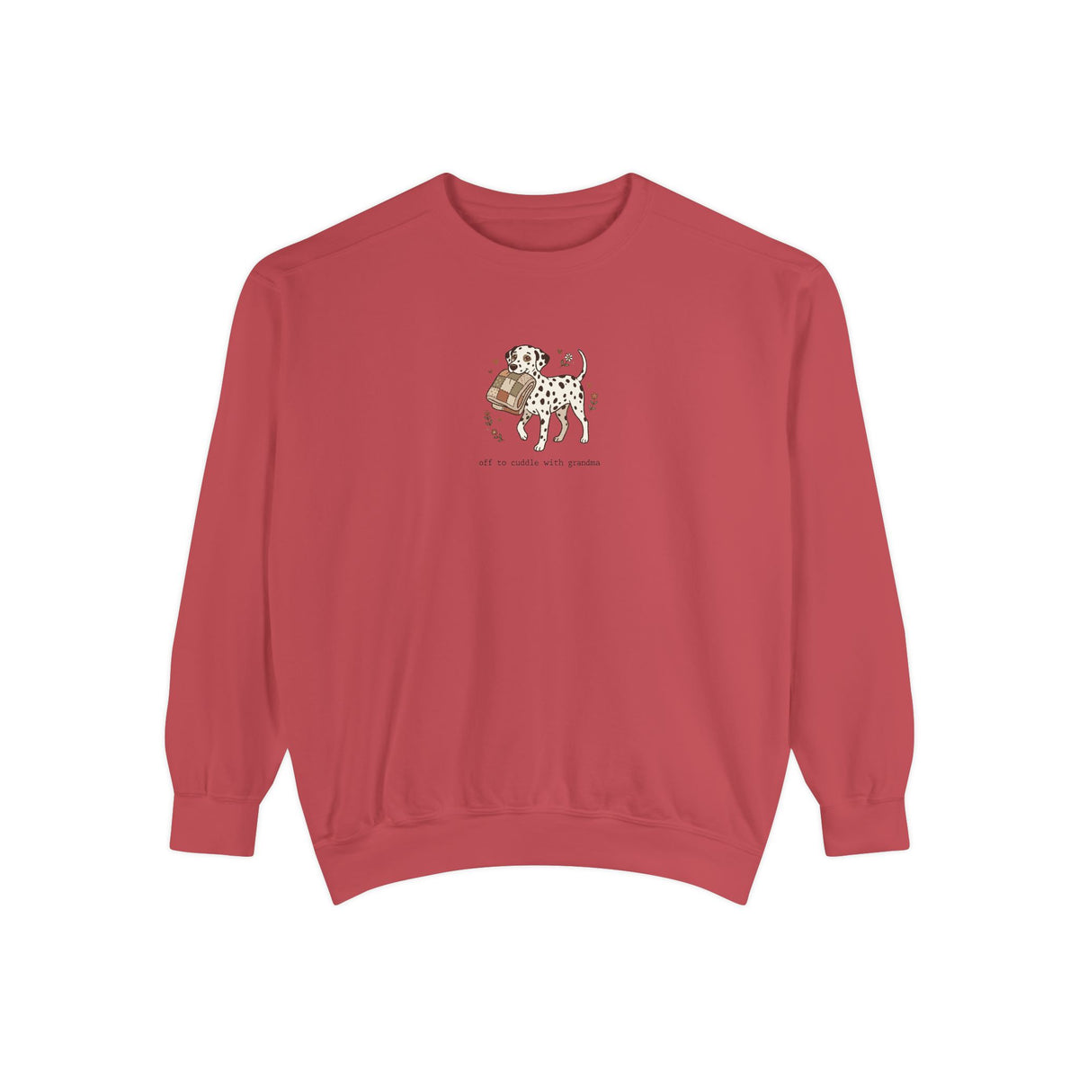 Off To Cuddle With Grandma - Comfort Colors 1566 Crewneck Sweatshirt