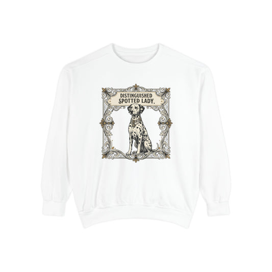 Distinguished Spotted Lady - Comfort Colors 1566 Crewneck Sweatshirt