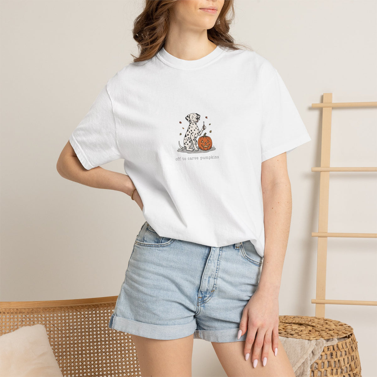 Off To Carve Pumpkins - Comfort Color 1717 T-Shirt