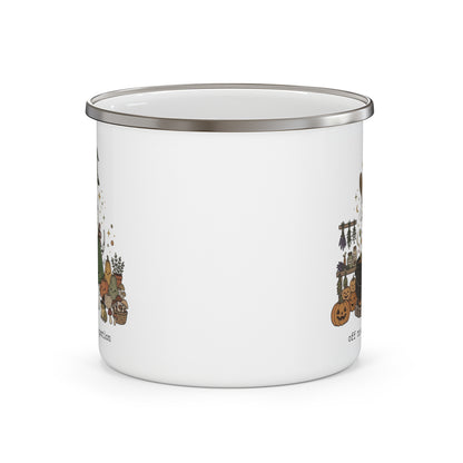 Off To Stir The Potion -  Enamel Mug 12oz