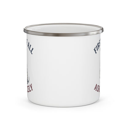 First of All Ask Nicely - Enamel Mug 12oz