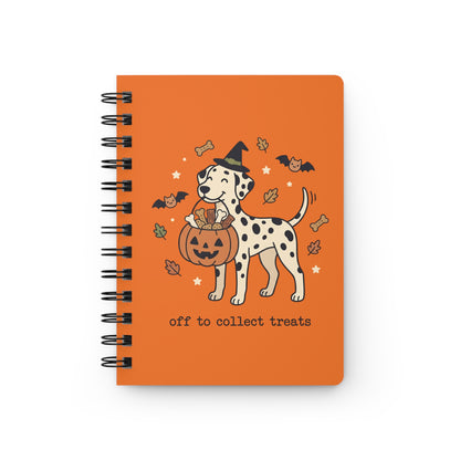 Off To Collect Treats - Spiral Journal - Orange
