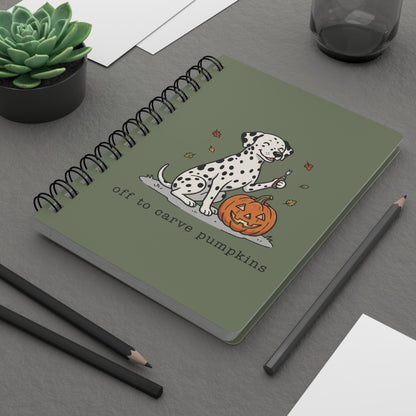 Off To Carve Pumpkins - Spiral Journal - Moos