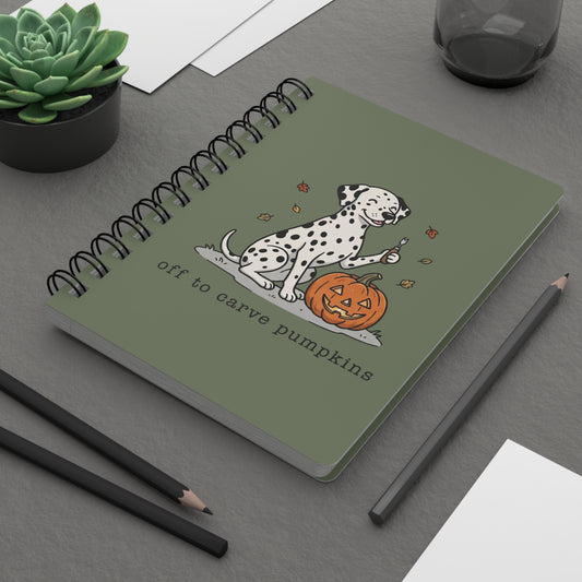Off To Carve Pumpkins - Spiral Journal - Moos