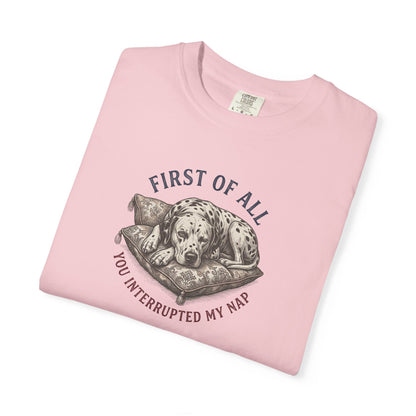First Of All You Interrupted My Nap  - Comfort Color 1717 T-Shirt