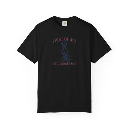 First of All I Said What I Said - Comfort Color 1717 T-Shirt