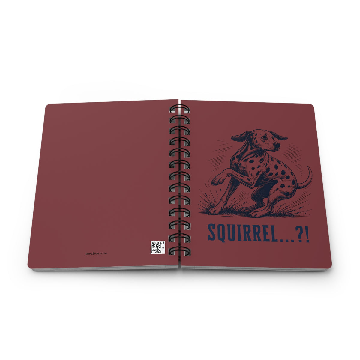Squirrel Alarm - Spiral Journal - Chili