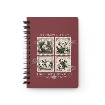 Bookworm Spots - Spiral Journal - Chili