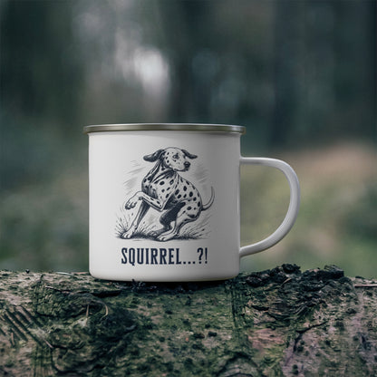 Squirrel Alarm - Enamel Mug 12oz