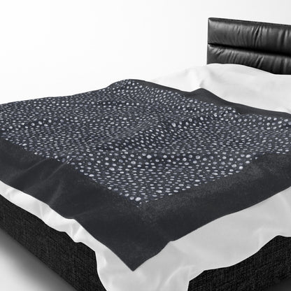 Dalmatian White Spots Velveteen Plush Blanket