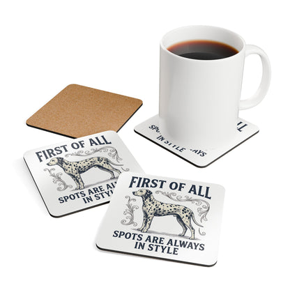 First of All Spots Are Always In Style - Corkwood Coaster Set