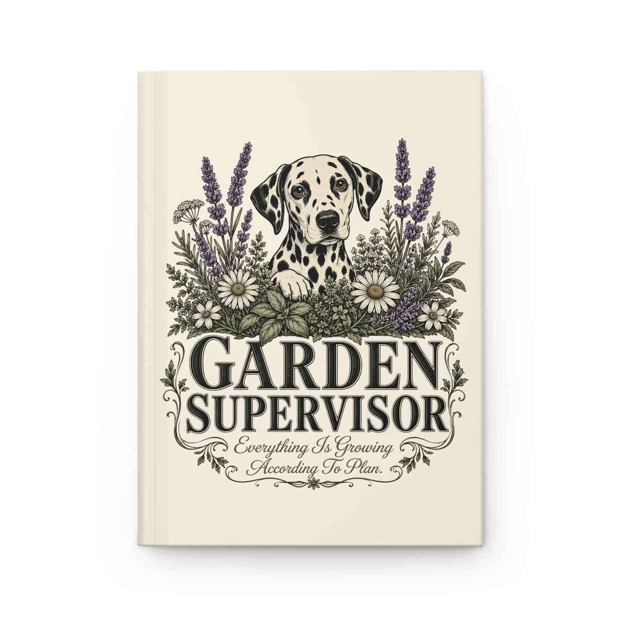 Garden Supervisor - Hardcover Journal - Ivory
