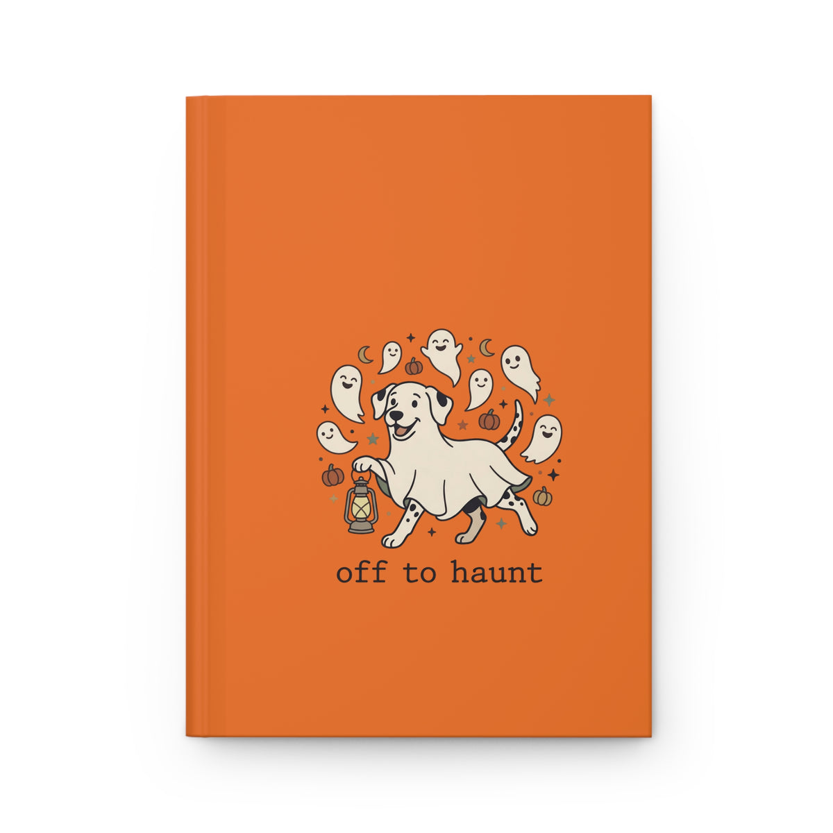 Off To Haunt - Hardcover Journal - Orange