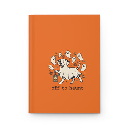 Off To Haunt - Hardcover Journal - Orange
