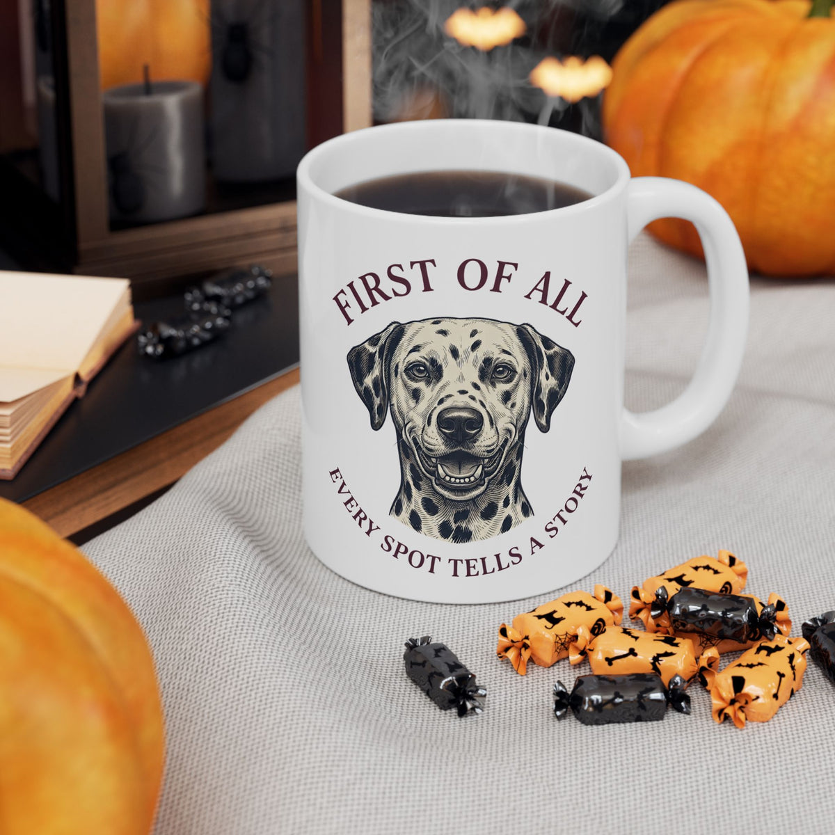First Of All Every Spot Tells A Story -  Ceramic Mug 11oz