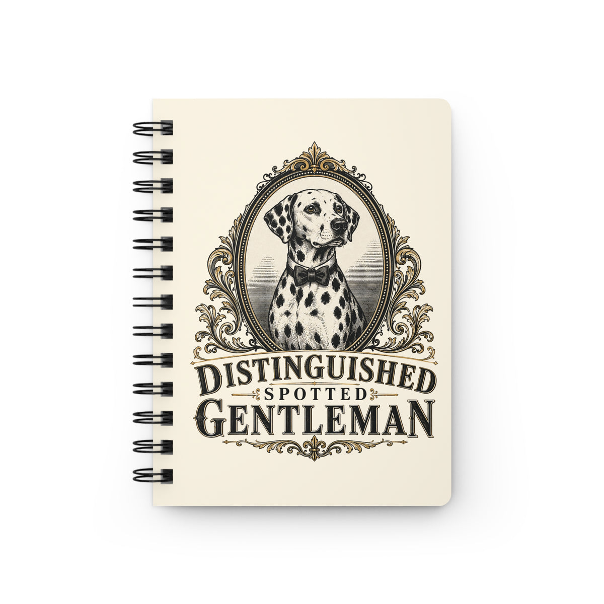 Distinguished Spotted Gentleman - Spiral Journal - Ivory