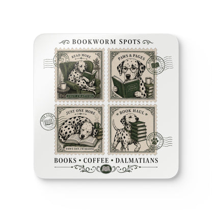 Bookworm Spots - Corkwood Coaster Set