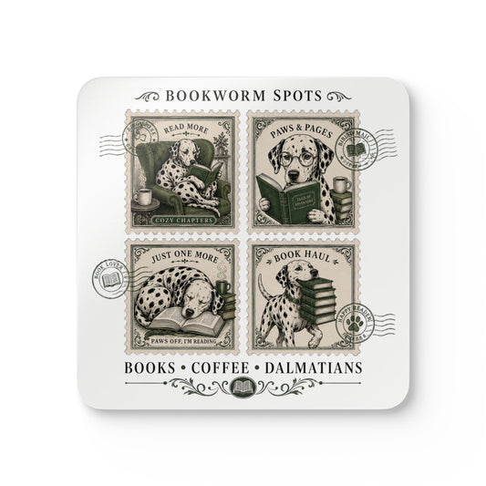 Bookworm Spots - Corkwood Coaster Set