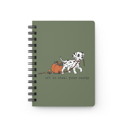 Off To Steal Your Candy - Spiral Journal - Moos