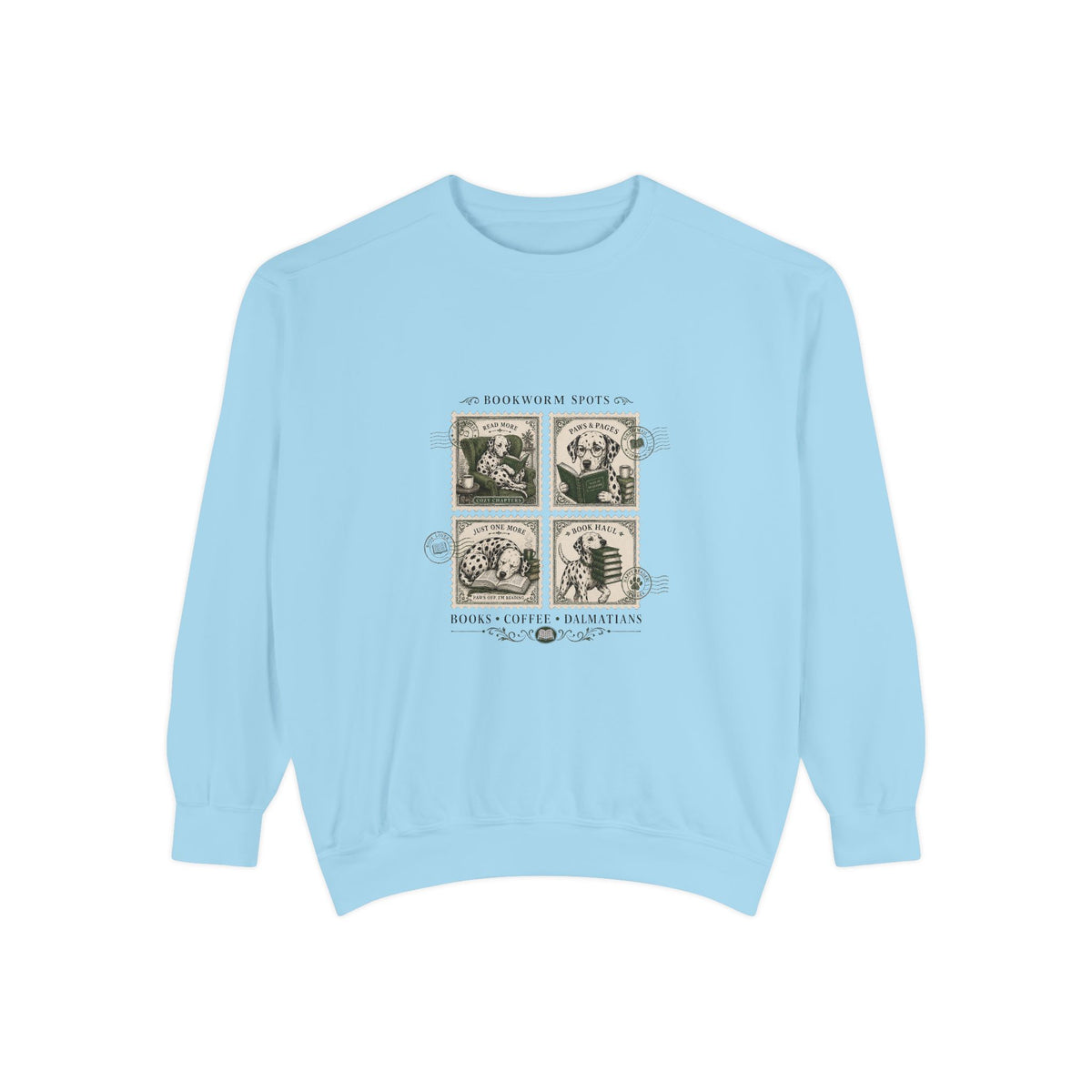 Bookworm Spots - Comfort Colors 1566 Crewneck Sweatshirt