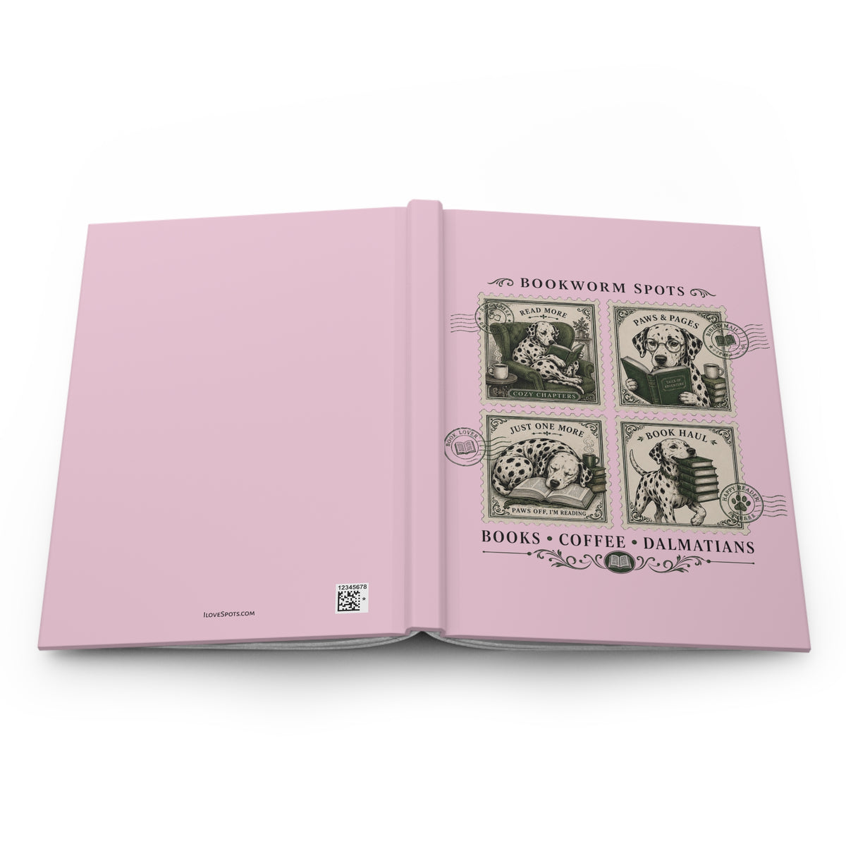 Bookworm Spots - Hardcover Journal - Blossom