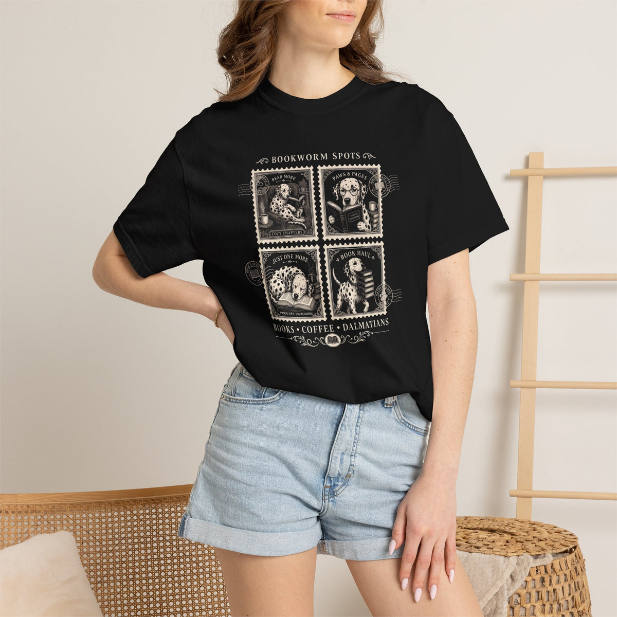 Bookworm Spots Comfort Color 1717 T-Shirt