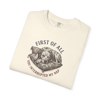 First Of All You Interrupted My Nap  - Comfort Color 1717 T-Shirt