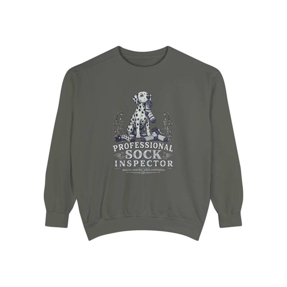 Professional Sock Inspector - Comfort Colors 1566 Crewneck Sweatshirt