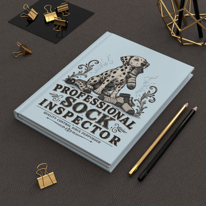 Professional Sock Inspector - Hardcover Journal - Chambray