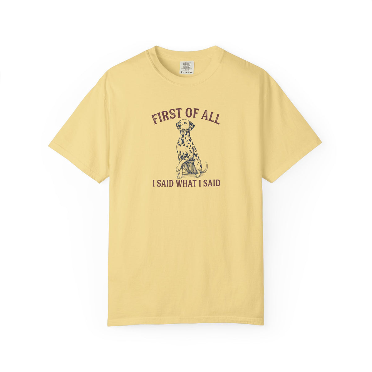 First of All I Said What I Said - Comfort Color 1717 T-Shirt