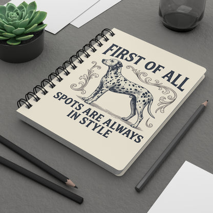 First Of All Spots Are Always In Style - Spiral Journal - Ivory