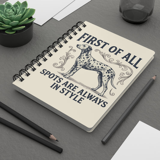 First Of All Spots Are Always In Style - Spiral Journal - Ivory