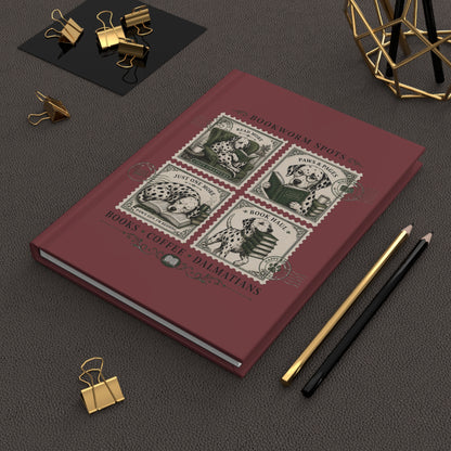 Bookworm Spots - Hardcover Journal - Chili